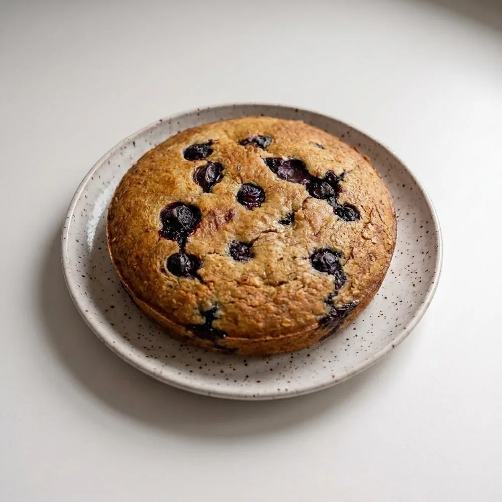 Baked Oats mit Blaubeeren